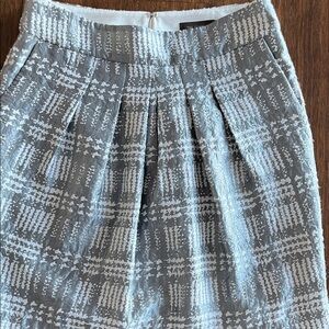 The Limited Gray Textured A-Line Skirt